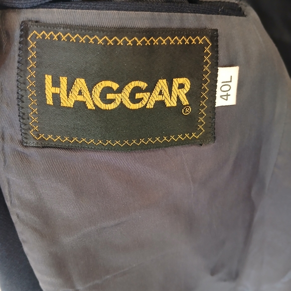 Vintage Haggar Navy Blue Blazer. - Picture 3 of 11
